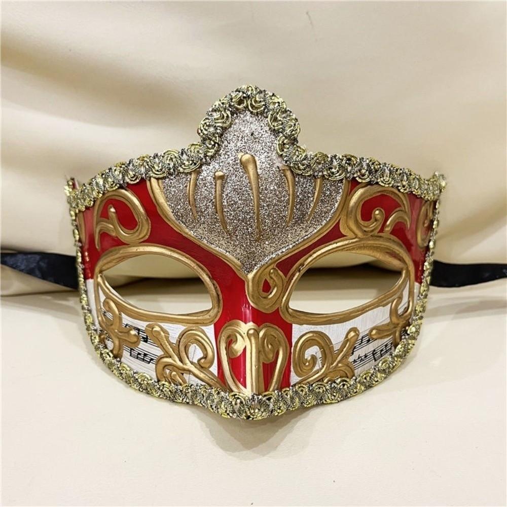 Half Face Halloween Masks Plastic Venice Mask Creative Glitter Mask  Party Supplies