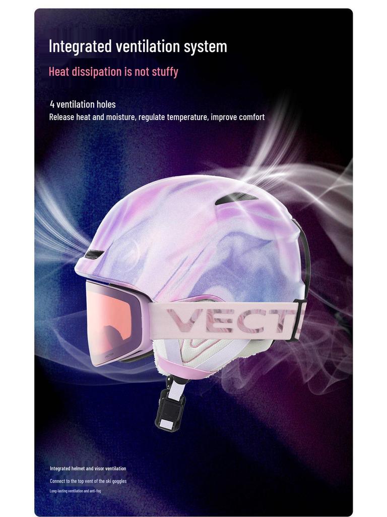 VECTOR Ski & Snowboard Helmet for Men & Women - Anti-Collision, Anti-Fall Safety Gear
