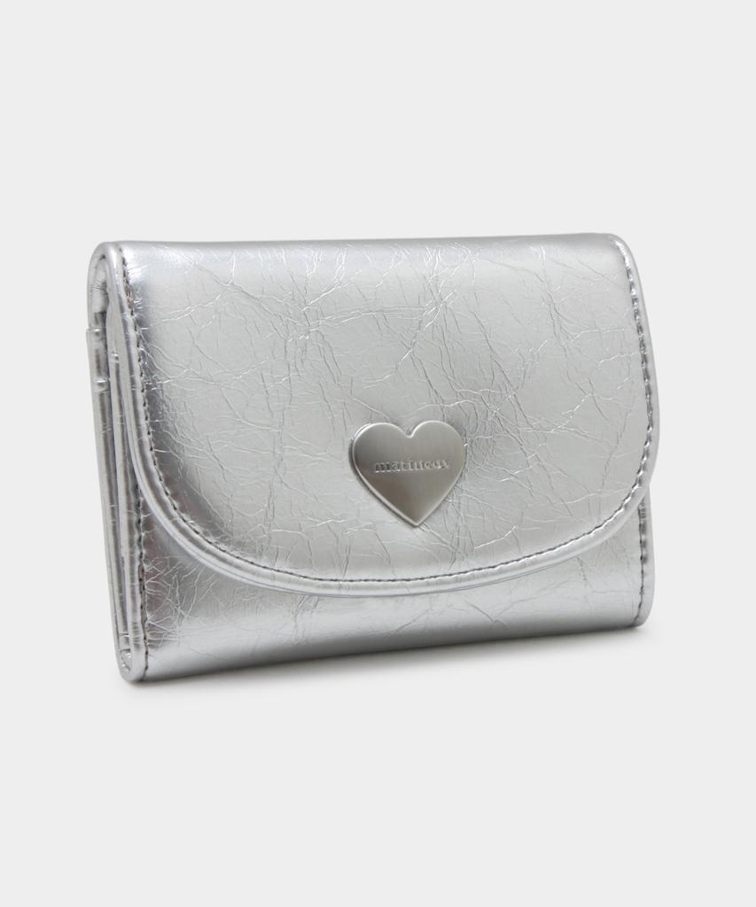 Matincox Heart Fold Wallet - Silver