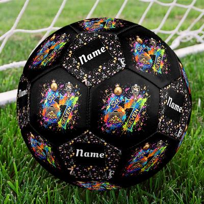 Customize Your Name Sixth Seven Celebration Number 67 Size 5 Soccer Ball Machine Sewn Indooroutdoor Universal Football Perfect Gift For Sports