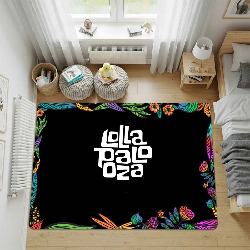 

Lollapalooza Music Festival Rug, Bedroom Rug, Doormat,Living Room Rug, Bedside Carpet, Computer Chair Mat, Birthday Gift. 60x90cm