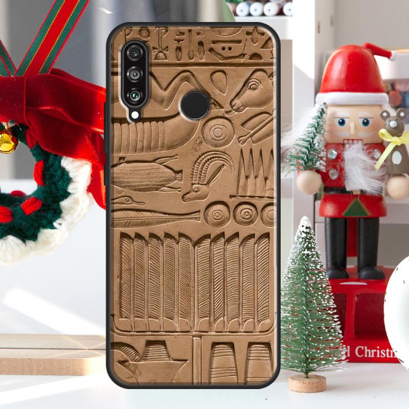 Egyptian Hieroglyphics Symbols For Huawei Nova 5T 9 10 SE 7i 8i 11i 12i Y73 Y72 Y61 Y91 Y60 Y70 Y90 P20 P40 P30 Lite Case