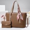 Womens Pu Tote Handbag With Top Handle And Shoulder Strap For Office And Casual Use