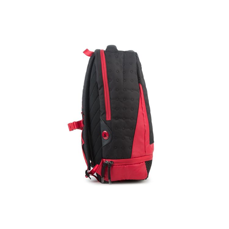 Jordan AJ13 Series Sports Large Capacity Zipper Basketball Backpack Unisex backpack Black Red 9A1898-KR5
