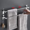 Extendable Stainless Steel Towel Rack with Strong for Bathrooms and Kitchens Adhesive, Wall-Mounted, No-Drill Installation, Space-Saving, 43-78cm,