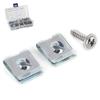 200pcs Set Manganese Steel UClips with Self Tapping Screws Kit Assortment Fixing Hardwares for Motor Vehicles