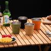 Taza de Viaje Simple para Barbacoa al Aire Libre, Camping - Taza de Café de Acero Inoxidable 304