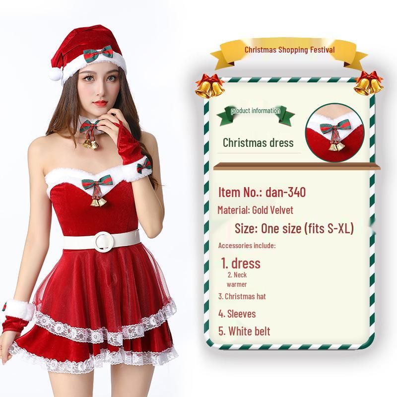 2023 Weihnachtsmann Weihnachtskostüm und Cosplay-Outfit-Set