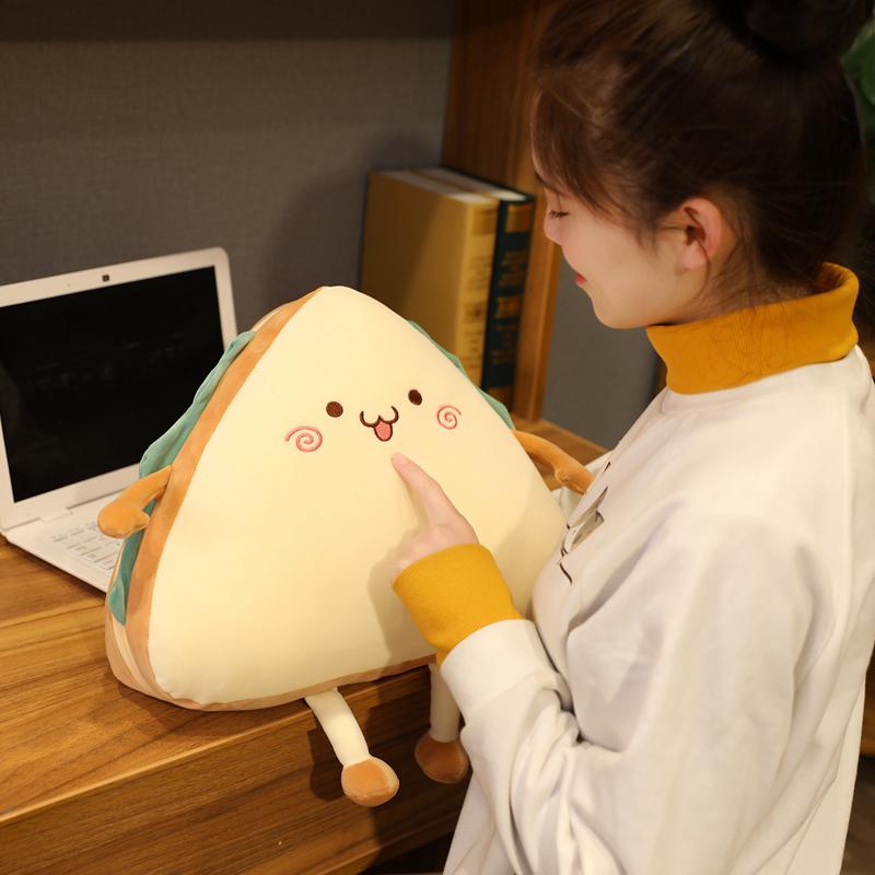 Simulation Food Sandwich Cake Plush Toy Cute Bread Stuffed Doll Creative Birthday Gift