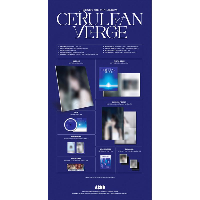 [Pre-order] WENDY – 3rd Mini Album [Cerulean Verge] SET 3EA