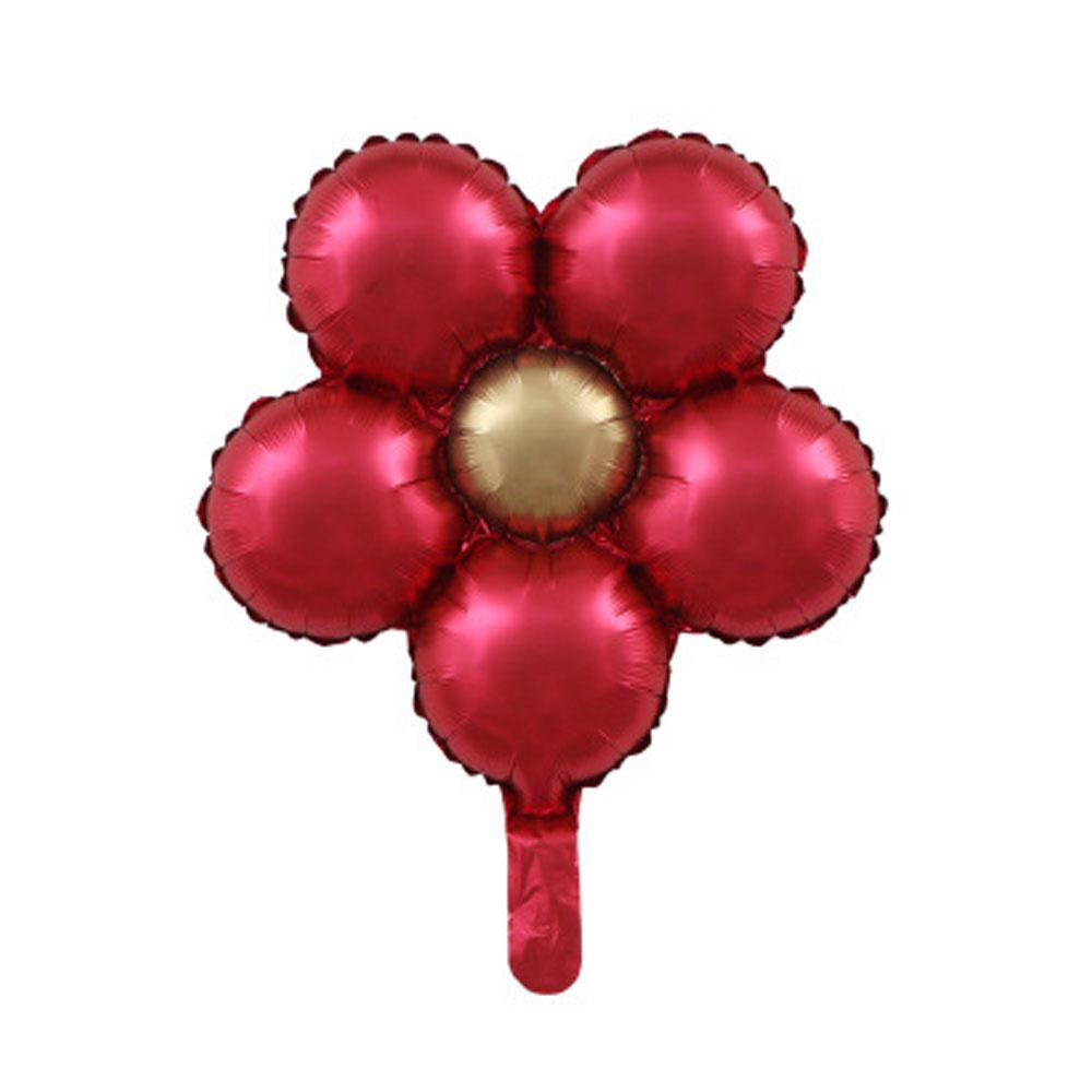 5pcs Matte Flower Aluminum Film Balloons Birthday Party Decor Baby Shower Supplies Toy Balloon Wedding Ballons Festival Decor