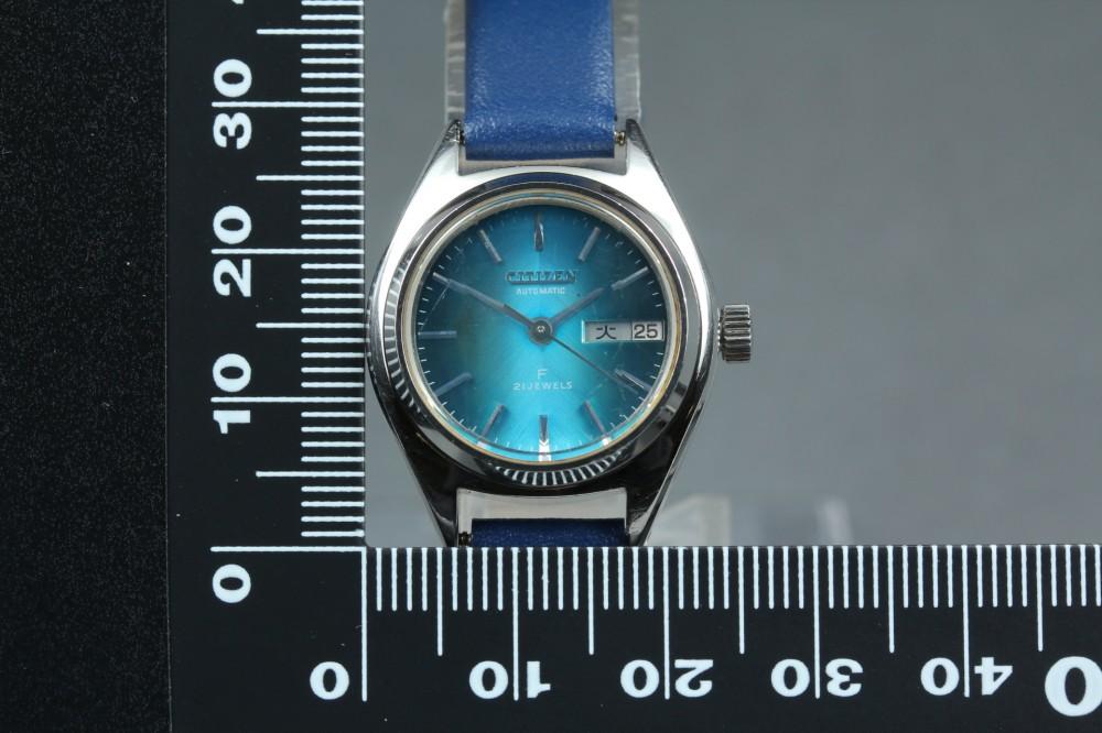 Usato CITIZEN 4-700163 Cal.7000 Giorno/Data Quadrante Blu Automatico 24mm Orologio da Donna