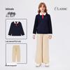 Navigare Girls' Long Sleeve Polo T-shirt