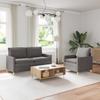 Sofa Set 2 pcs Taupe Fabric