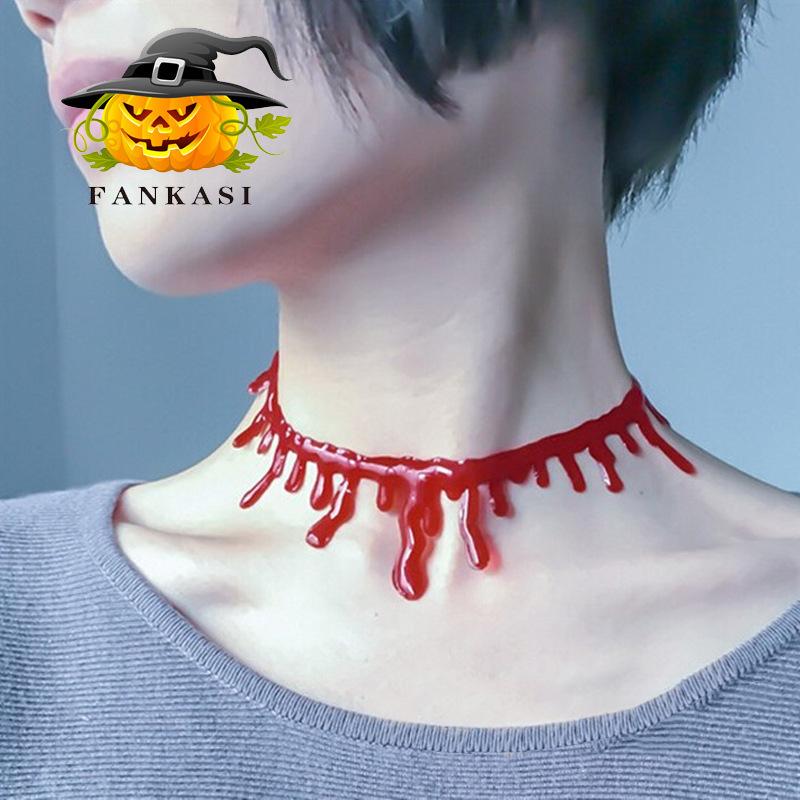 Blood Fashionable Handmade Drip Necklace Perfect For Unisex Celebrations Halloween