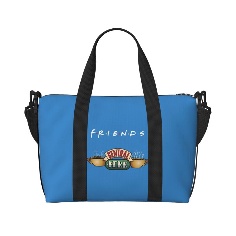 

Classic Friends TV Central Perk Print Travel Duffel Bag Multipurpose Weekender Overnight Bags Unisex Waterproof Luggage Bag