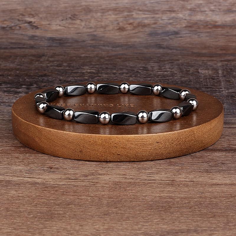 Natürlicher facettierter Tigeraugenstein Reiki-Armbänder Herren Mode Energie Hämatit-Perlen Armbänder für Frauen Seelen Schmuck Geschenk Pulsera