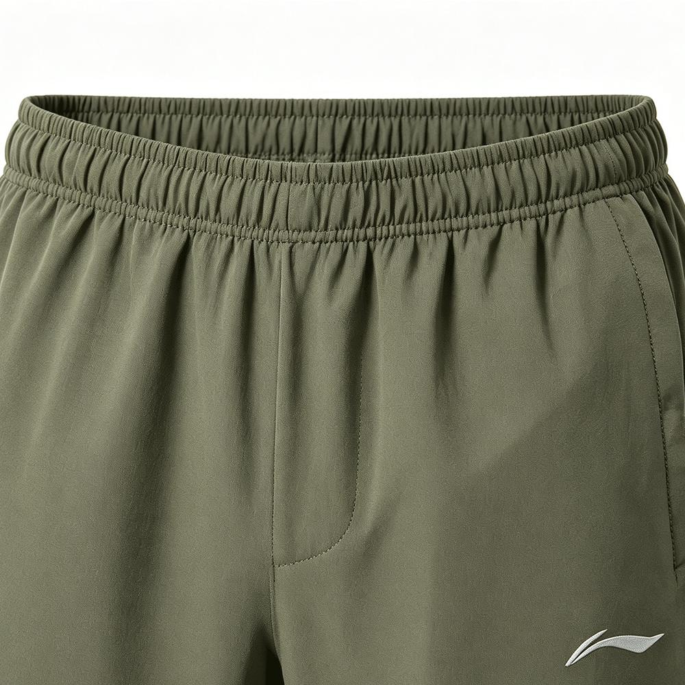 Men's Pants Li-Ning Knitted Sweatpants Men's Olive Green Moderate Straight Fit Pants
