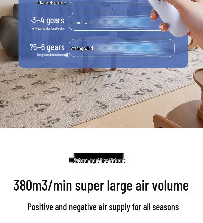 Nordic Industrial-Style Silent Ceiling Fan Chandelier for Home or Commercial Use