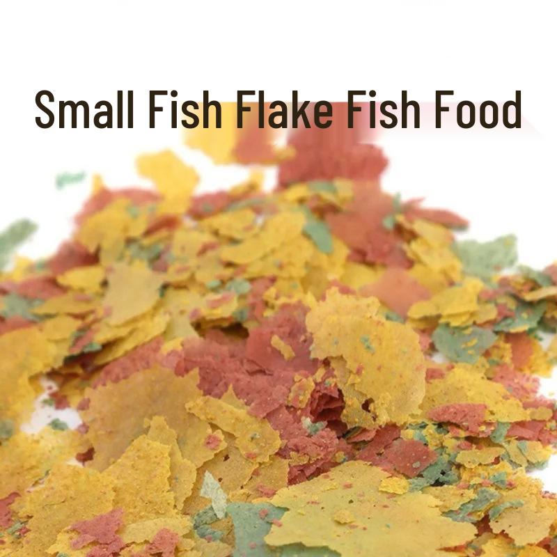 

Tropical Fish Flake Feed for Guppy, Minnow, Betta & Angelfish Tricolor Flake Fish Food 25g [Bag]