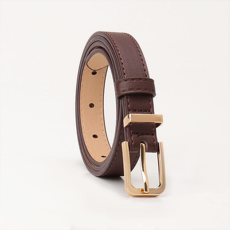 Women's belt New fashion casual belt Women's, versatile high-end simple ins style with jeans belt