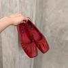 Fashion SUOJIALUN 2025 Autumn New Women Flat Shoes Fashion Pleated Shallow Slip On Ladies Elegant Mary Jane Shoes Dress Single Shoes