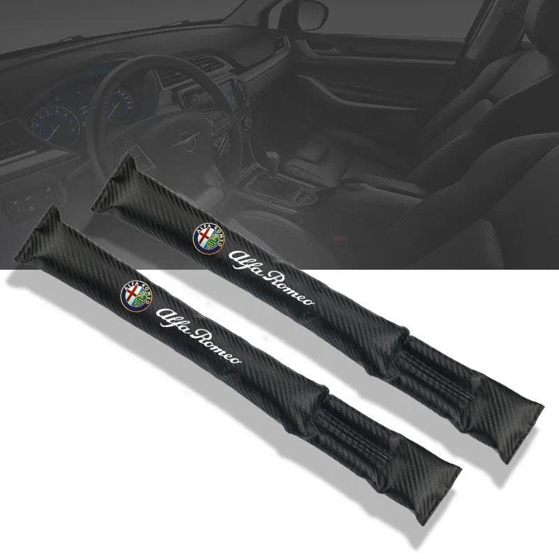 Car Stickers For Alfa Romeo 1/2Pcs Carbon Fiber Car Interior Seat Gap Plug Filler Pad For Alfa Romeo Giulietta GT 159 147 156 Mi