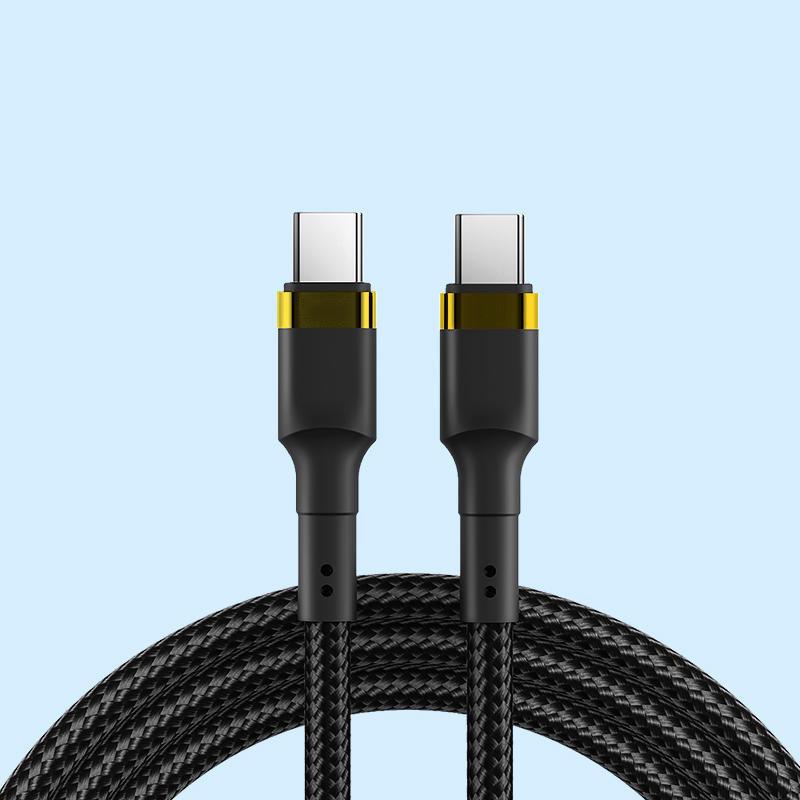 Dual Type-C 120W Fast Charging Cable for Apple, Huawei Laptops & Cars