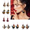 Eye catching Acrylic Chicken Drop Earrings Ear Studs Jewelry for Party Nights