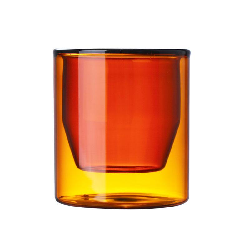 Colorful Egg Shape Double Wall Glass Cup Heat Resistant Tea Coffee Mug Drinkware