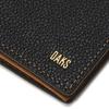 Daks Long Wallet Soft Twotone Cowhide Black Dbwa6e705bk