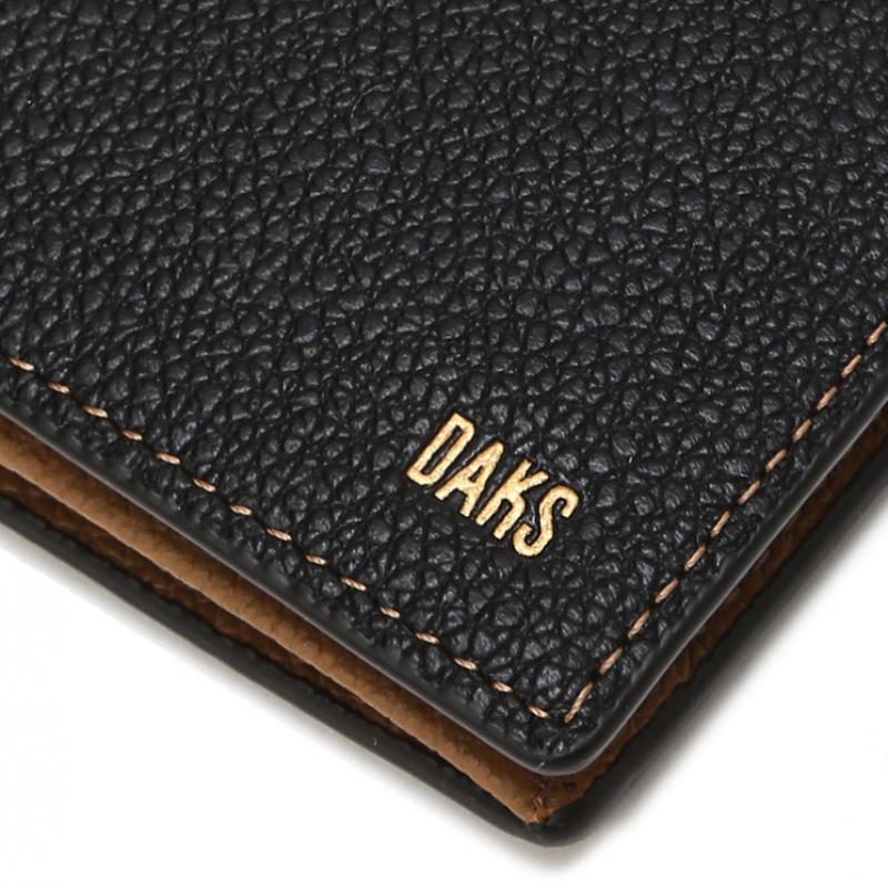 Daks Long Wallet Soft Twotone Cowhide Black Dbwa6e705bk