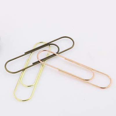 100mm Super Large Paper Clip Very Big Paper Clips Huge Book Clip Rose Gold Bronze Silver Stationery Bookmark Shool Stationary