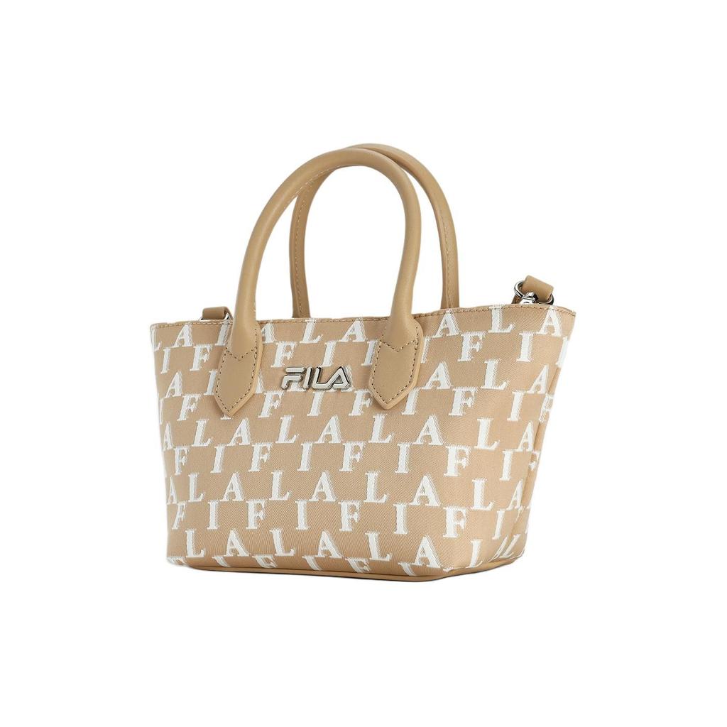 FILA Classic Business Fashion Fabric Tote Bag Women bags Bear-Brown F13W421165FLK
