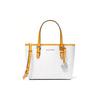 Mk Jet Set Monogram Logo Pendant Commuter Leather Tote Bag Shopping Handbag Shoulder Crossbody Mini Women Tote 35T9STVT0B-CITRUS-MULTI