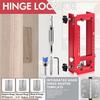 High Accuracy Door Hinge Jig Aluminum Zinc Zinc Alloy Hinge Drilling Locator Template  Cabinet