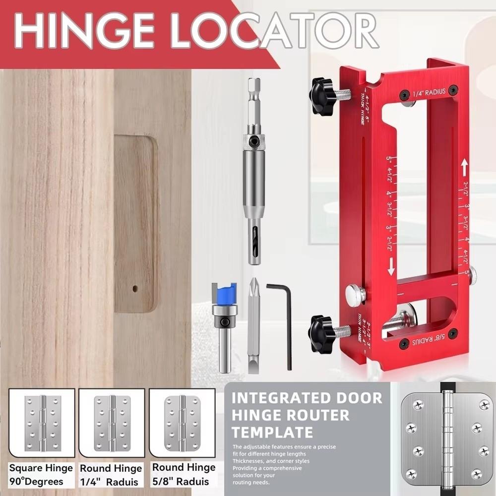 High Accuracy Door Hinge Jig Aluminum Zinc Zinc Alloy Hinge Drilling Locator Template Cabinet