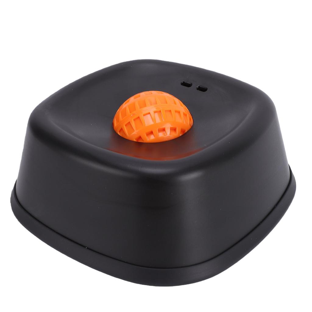 Dog Lick Bowl Anti Slip Rolling Ball Liquid Treat Slow Feeder Bowl for Small Medium Large Dogs Black