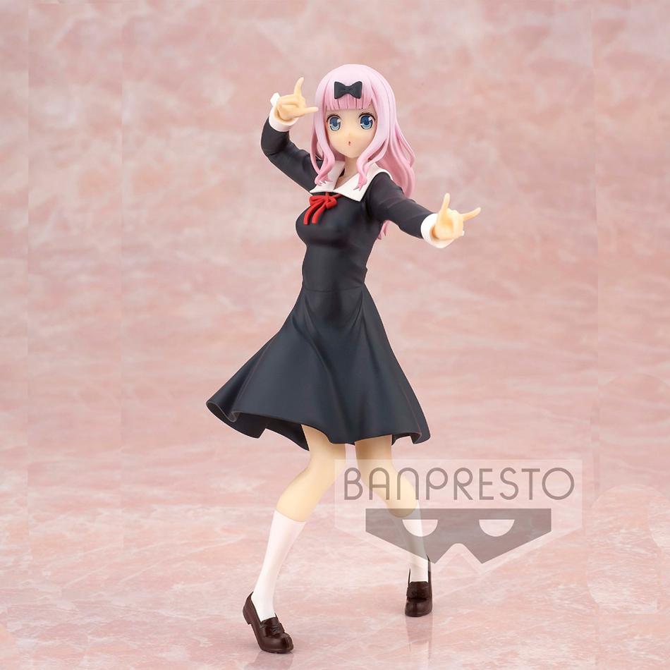 New 18cm Anime Figure Love is War Fujiwara Chika Shinomiya Kaguya Kawaii Girl Action Figure Collectible Model Doll Toy Gifts