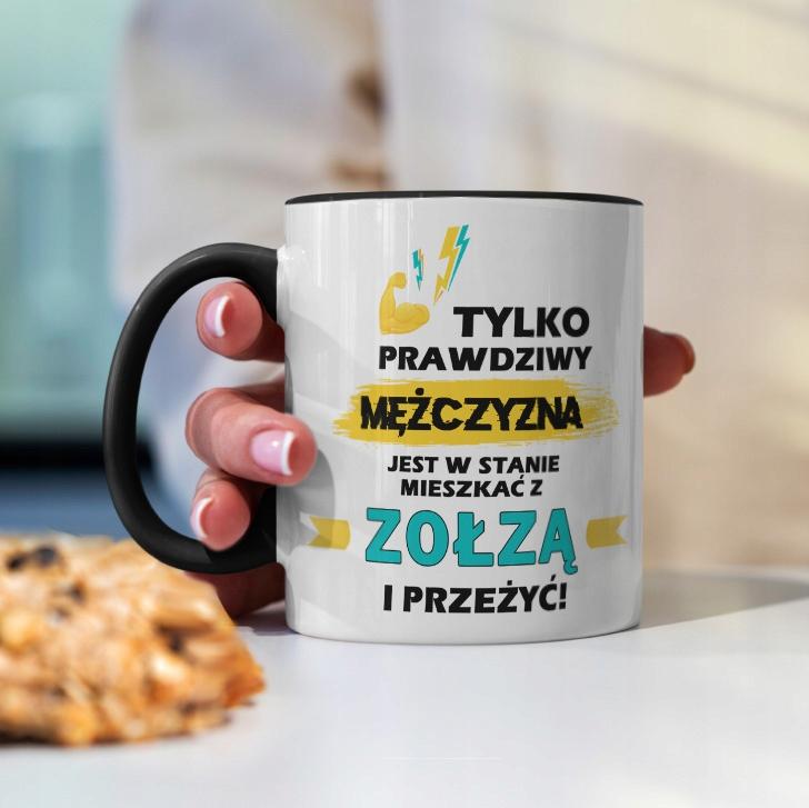 Prezent Dla Chłopaka Męża Faceta Kubek Urodziny Walentynk Przetrwać Z Zołzą