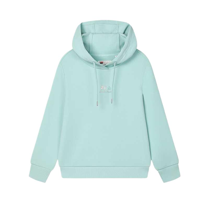 Fila Heritage Long Sleeve Comfortable Soft Hooded Sweatshirt Women Sweatshirt Hemp-Green F11W518206F-GN