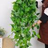Pothos Wall Hanging Decoration: Trailing Artificial Vines & Spider Plant Basket for Indoor Use