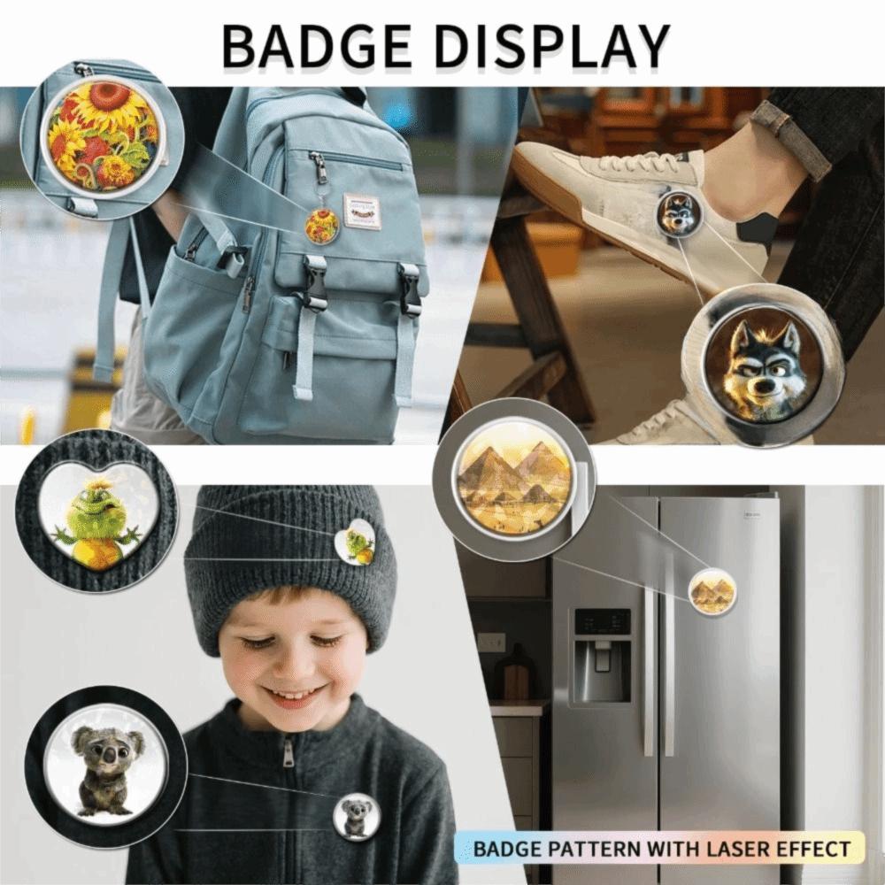 New Diy Button Maker Machine Badge Punch Kit With 86 Pcs Button Parts Pin Maker Press Machine Magnet Maker Machine