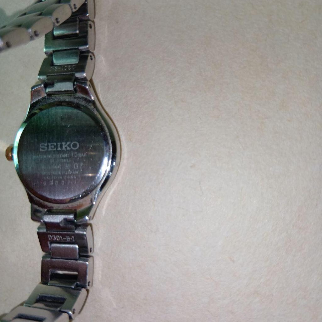 [USED] SEIKO SOLAR Wristwatch Silver Solar Watch Seiko Operation Confirmed