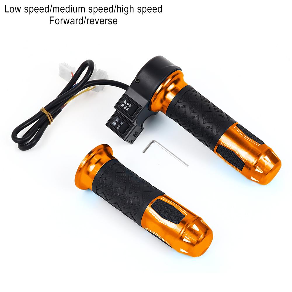 Electric Bicycle Scooter Twist Throttle High Medium Low Speed Forward Reverse Throttle Acceleration Handle Grips E-Bike