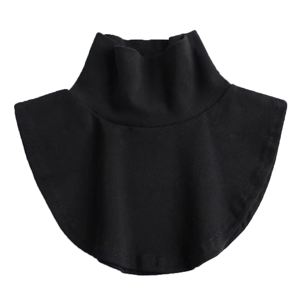 Cuello alto de mujer con cuello falso para camisa Algodón para mujer Cuello falso Color sólido Cubrecuello Blusa Cuellos desmontables