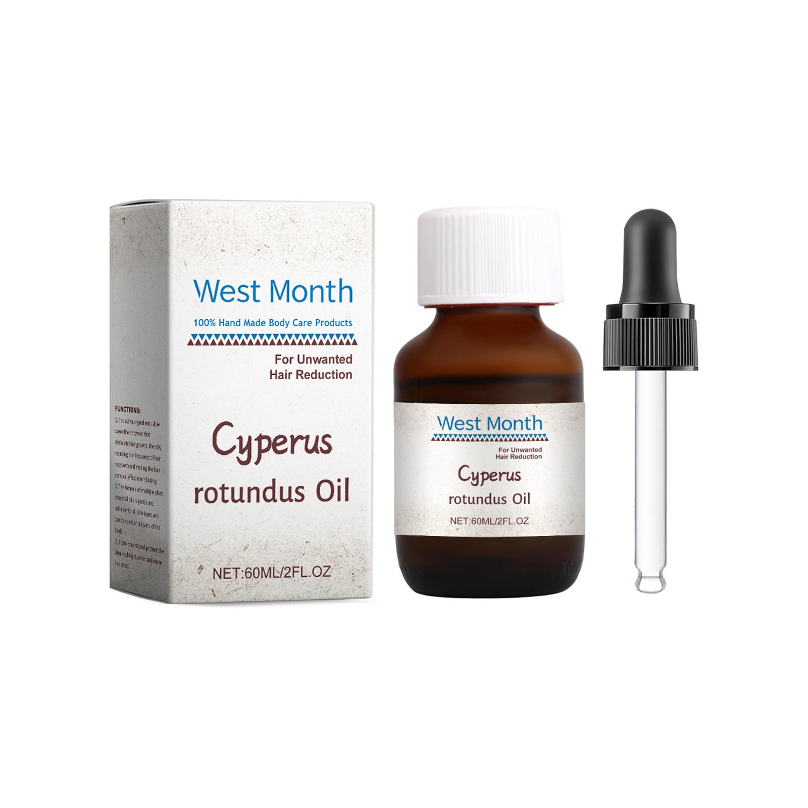 

Чистое масло циперуса круглого для удаления волос, уменьшения волос на подмышках, ногах, руках, теле 60ml