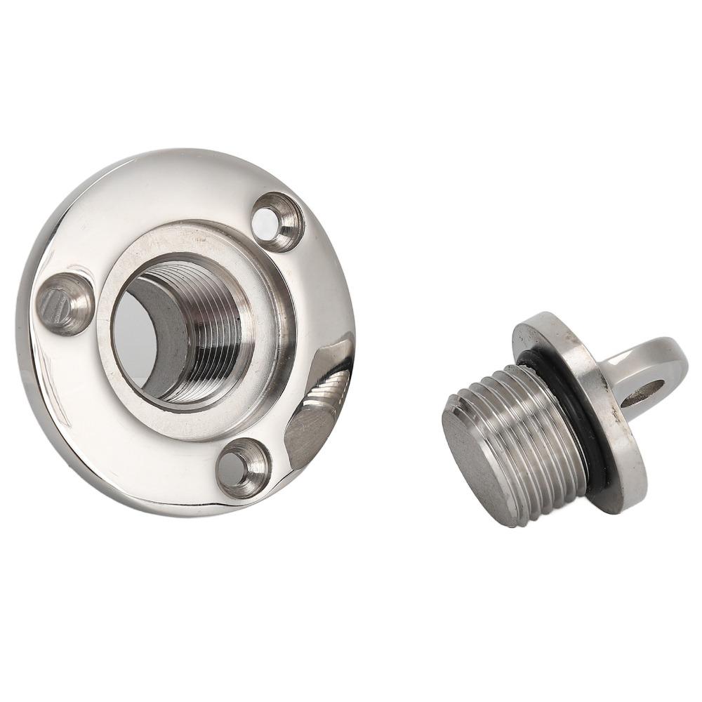316 Stainless Steel Boat Bilge Plug Tapered Thread Draining Port  Marine/Boat Drainage System