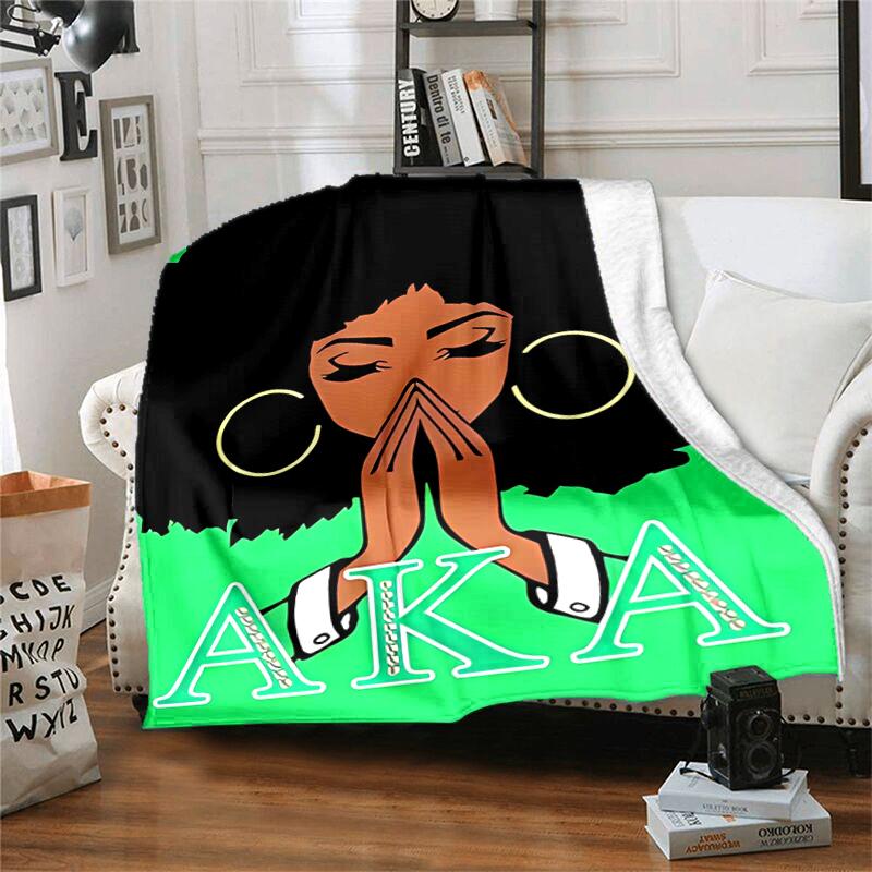 1pc Blanket AKA logo2 Print Design, Lightweight Blanket for Sofa, Bed- Soft &Warm, Gift for All Seasons like Christmas, Halloween