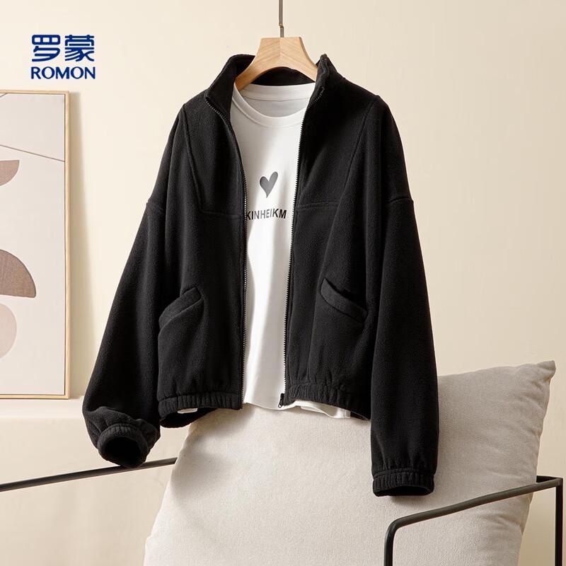 

Luomeng Women s Fleece Stand-Collar Jacket M
